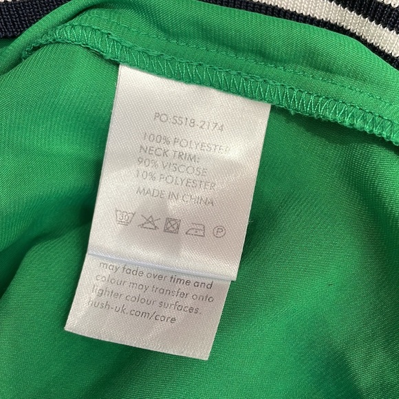 HUSH ladies top cap sleeve emerald green loose batwing Uk size 8 stretch edge - Picture 9 of 9